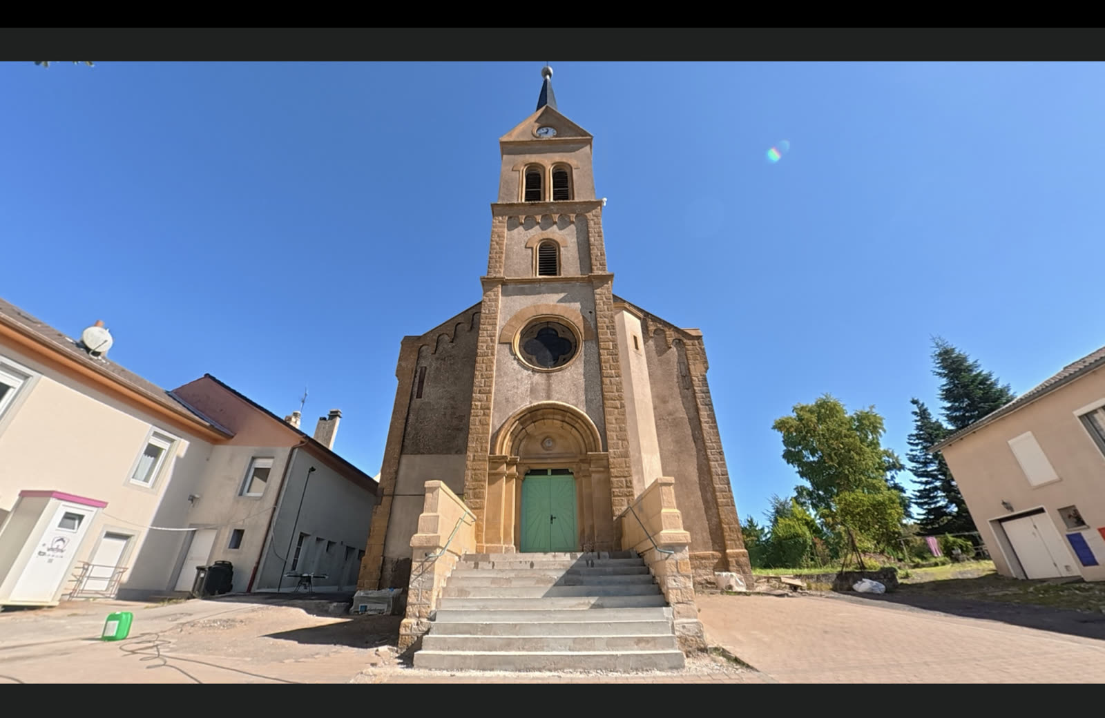 Façade de l'église, Veckring (57) — après intervention