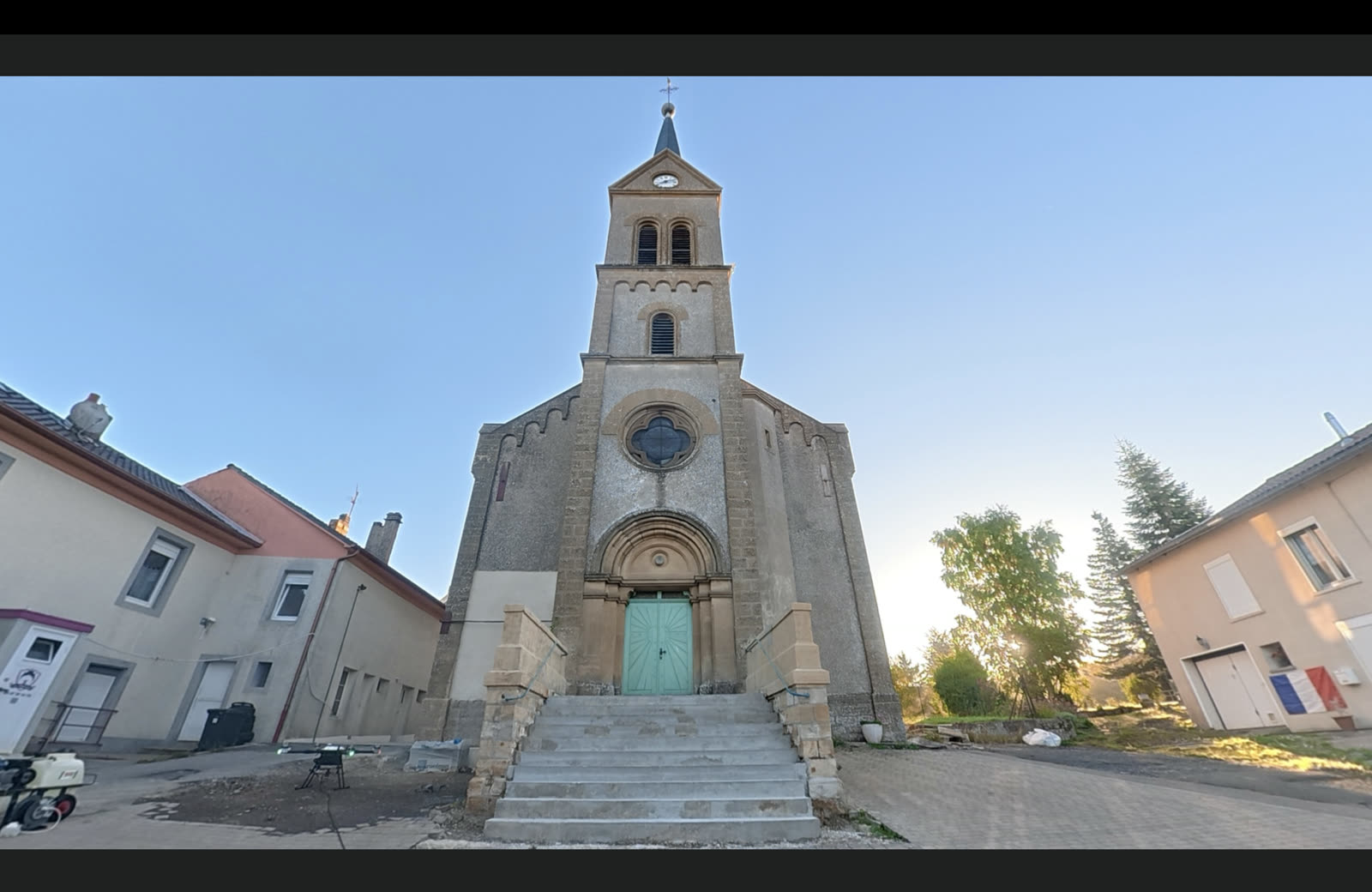 Façade de l'église, Veckring (57) — avant intervention